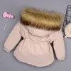 Jackets Baby Girl Denim Jacket Plus Fur Warm Toddler Children's winter girl's cotton padded clothes baby's thickened coat 230222