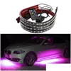 Decoratieve lichten 4x auto chassis waterdichte LED omgevingsstrook ondergloei atmosfeer rgb lamp bar truck side light accessoires drop de dhpfj