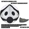 Masowa motocyklowa maska ​​w magazynie luksusowy węgiel aktywny z filtrem PM2.5 Antipollution Sport Protection Protection Dhd07