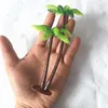 Flores decorativas Planta artificial Coco Miniatura Miniature Bonsai Craft Micro Landscape Party Diy Plantas falsas decoração de mesa