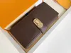 패션 디자이너 ZIPPY WALLET MENS 여성 가죽 지퍼 지갑 고품질 꽃 동전 지갑 핸드백 티타늄 카드 홀더 오리지널 클러치 상자 58288