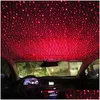 Autres feux de voiture Mini Led Toit Étoile Nuit Projecteur Sarry Lumière Ambiance Intérieure Ambiance Galaxy Lampe Décoration Usb Plug Drop Del Dh4Lg