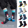 Frauen Socken Mode Cartoon Gedruckt Unisex Medium Rohr Lange Frau Plus Größe Frühling Herbst Baumwolle Oberschenkel Hohe Lustige