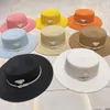 Chapeau de pêcheur multicolore de tempérament de mode chapeau de soleil pour hommes et femmes chapeau de paille plat