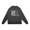 Designer Fashion Hoodie Saint Michael American Destroy Wash Old Letters Losse Casual Couple's Round Neck Sweater