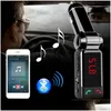 Bluetooth Araba Kiti LCD El MP3 FM Verici USB Şarj Cihazı Eller Telefon HTC Android Yüksek Kalite Damla Teslim Ticaret Motosiklet Dhi1W