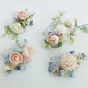 Headpieces Arrival Handmade Flowers Artifical Hair Comb Light Pink Bridal Wedding Accessories