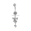 Navel Bell -knop Ringen D0347 6 kleuren Meng buikly body piercing sieraden