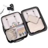 Plunjezakken 8 pc's set reisorganisator opslag koffer pakking cases draagbare bagage kleding schoen opgeruimde zak 230223