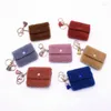 Keychains 10pcs/lot Fashion Jewelry Coin Purse Plush Key Ring Girls Bag Decorations For Women Accessories