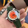 Męskie zegarek 44 mm automatyczne zegarki mechaniczne dla mężczyzn Business Wristwatch gumowa stalowa stalowa ze stali Wodoodporna zegarek