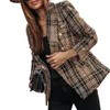 Women's Suits Lady Coat Elegant Blazer Woolen Anti-wrinkle Practical Super-soft Autumn