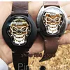 Wristwatches 2023 Issued Mechanical Watches 40mm Skeleton Automatic Watch Designer Skull Luminous Dial Sapphire Crystal Men