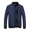 Men's Jackets Men Coat Trendy Temperament Long Sleeve Pockets Ribbed Cuff For Daily Wear Jacket Outerwear