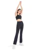 LL Damen Bootcut-Yogahose, Jazz-Kleid, Leggings für Damen, hohe Taille, Crossover, Workout, Lounge, Bell-Bottom262D