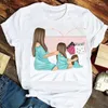 Kvinnors T-skjortor Kvinnor Summer Tshirts Kläder Grafisk topp Lady Print Female Tee T-shirt 90-tal Mamma mamma Mama Happy Life Printing