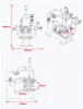 ZONESUN Zubehör für Wärmepressen ZS-819C4, individuelles Logo-Prägen, pneumatische Heißfolienprägemaschine, Wärmepresse, Buch-, Leder-, Papier- und Holzprägung