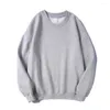 Sweat à capuche pour homme col rond sweat couleur unie sweat à capuche pour homme ample velours polaire automne vêtements d'extérieur 13 couleurs