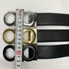 Luxury designer Belt G Buckle Fashion Genuine Leather Women Belts For men Letter Double Big gold classical 9 colors