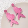 Baumeln Ohrringe 2023 Mode Rosa Acryl Fisch Tropfen Für Frauen Hochzeit Party Koreanische Nette Schmuck Lustige Tier Charms