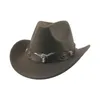 Chapéu de cowboy cowboy ocidental chapéus de cowgirl para mulheres cowhead cinturão de luxo vintage vintage fedoras homem chapéu sombrero hombre gorras