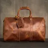 Duffel Bags подлинные кожаные мужские туристические сумки винтажная сумочка Messenger Business Tip