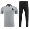 23 24 trainingspak Paris Training Kit volwassen Korte mouw Survetement chandal futbol voetbal 2023 2024 psgs trainingspak set 05