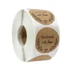 Подарочная упаковка PCSroll Теги для скрапбукинга ручной работы с любовью Seal Romantic Paper Round Sticker для наклейки на оливковую ветвь свадебные наклейки
