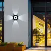 Duvar lambası LED açık su geçirmez bahçe aydınlatma alüminyum kapalı yatak odası oturma odası merdivenler hafif koridor
