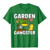 Heren t-shirts tuin gangster tuinieren cadeau voor grappige tuinman t-shirt familie mannen t shirt katoenen tops t-shirt grappig 022223H