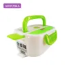 Scatole per il pranzo 12V220V Riscaldamento elettrico portatile Bento Box Contenitore per alimenti Scaldino per bambini Adulto 4 fibbie Set di stoviglie per auto 230222