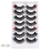 Multilayer Thick Color False Eyelashes Curly Crisscross Handmade Reusable 3D Fake Lashes Colorful Naturally Soft & Vivid Lashes Extensions Natural Looking