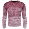 Men's Sweaters Comfy Stylish Crew Neck Knitted Sweater Soft O-Neck Male Clothing