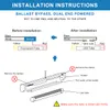 T8 LED Tube Light Shop gl￶dlampor 4ft 36W 4680LM 6000K 5000K Kall dagsljus Vit fluorescerande ers￤ttning D-formad Bi Pin G13 Dual-End Ballast Bypass US Stock