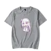 T-shirts pour hommes Anime Re Zero T-shirt 2D Logo Cool Style Unseix Summer Short Sleeve Men Cotton Tee