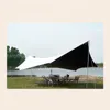 Tendas e abrigos 52x45m Black Coating Tarpo ao ar livre Sun Shade Butterfly Flysheet 210d Oxford Pano Propertérico abrigo da praia Toldado TARP J230223