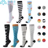 5PC Chaussettes Bonneterie Chaussettes De Compression 1 PAIRE Chaussettes De Pression Calcetines De Compression Élastique En Plein Air Cyclisme Course Chaussettes De Sport Z0221