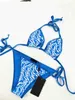 BIKINI Designer Bikinis Womens Dwuczęściowy zestaw uroczy kostium kąpielowe kąpiel na plażę Trzy-punktowe seksowne stroje kąpielowe dwuczęściowy zestaw klasyczny druk literowy