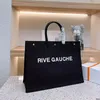 Lou Rive Gauche Noir Designer Sac Grands Totes Cavans Shopping Bag Mode Lin Plage Sacs De Voyage De Luxe Femmes Bandoulière Sac À Bandoulière Sac À Main Sac À Main Cartable