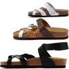 Lyxiga tofflor Designer Birkinstocks Sandaler Summer Men's and Women's Outter Wear Burken Shoes Men's and Women's Mayaril Slip-Toe Flat Bottom Cork Burken Sandals