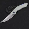 High quality D2 Steel Flipper Bearing Folding Knife G10 Handle Outdoor Survival Multi Tools