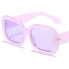 NEUE Sonnenbrille Unisex Candy Color Sonnenbrille Anti-UV-Brille Übergroßer Rahmen Brillen Quadratisch Ornamental