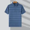 Men's Polos Top Grade Summer Brand Designer Polo Striped Shirt Men Short Sleeve Simple Casual Tops Korean Fashions Mens Clothing 230223