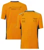 F1 Team Driver T-Shirt 2024 Neue gelbe Rennkleidung Kurzärmelige, schnell trocknende Kleidung Herrenanpassung