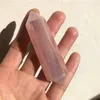 Decorative Figurines Natural Crystal Tower Aura Rose Quartz Double Wand Point Healing Stones For Home Decor