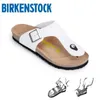 Luksusowe kapcie projektant Birkinstocks Sandały Boke buty 801 Cork Sandals Gizeh Boken Men's and Damskie buty Para Buty Flip Flip Flops