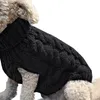 개 의류 자수 따뜻한 고양이 스웨터 의류 겨울 터틀넥 니트 애완 동물 강아지 옷 작은 개 고양이 치와와의 복장 조끼