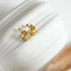 Серьги ожерелья устанавливают рисонг из нержавеющей стали C Форма восемь заостренных звезд женского браслета Открытие золота с золотым цирконом 2023