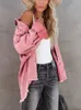 Femmes vestes pour femmes automne revers à manches longues Denim manteau Vintage vêtements Streetwear dames hauts manteaux d'hiver 230223