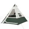 Tält och skyddsrum 7person 1rum TEEPEE Tält med ventilerade bakre fönstercampingtält J230223